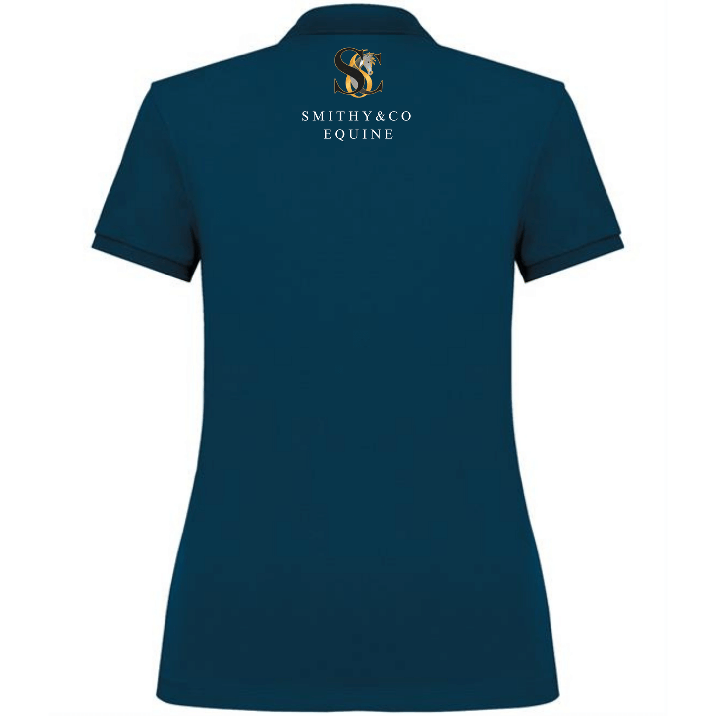 Peacock Blue Equine Polo Shirt