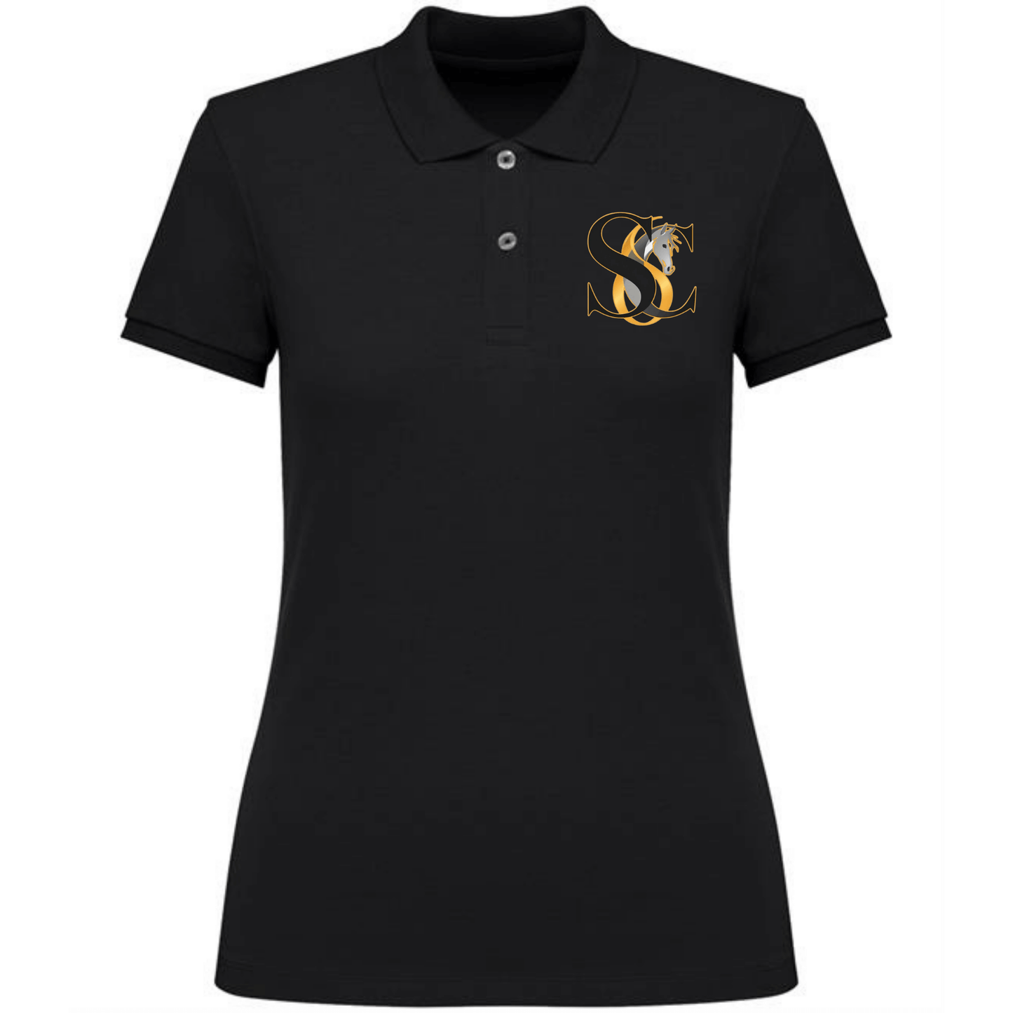 Black Equine Polo Shirt