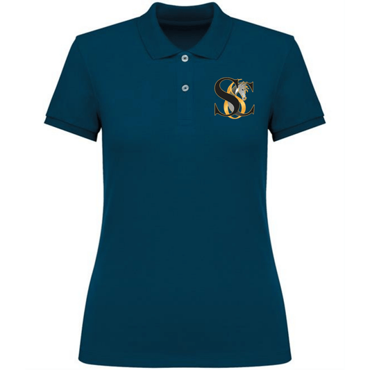  Peacock Blue Equine Polo Shirt