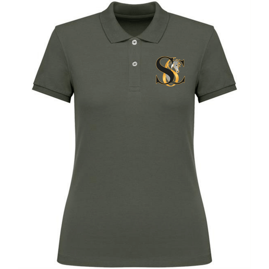 Organic Khaki Equine Polo Shirt