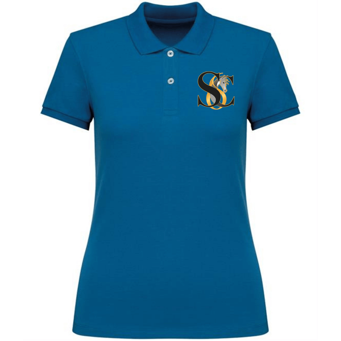 Blue Sapphire Equine Polo Shirt 